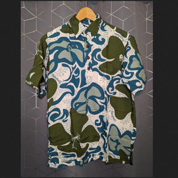 Set of 3 Manuheali'i Mens Aloha Pullover Shirts Sz S - Picture 2 of 4